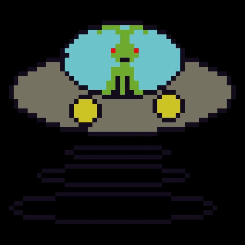 Retrogaming Pixel Ufo