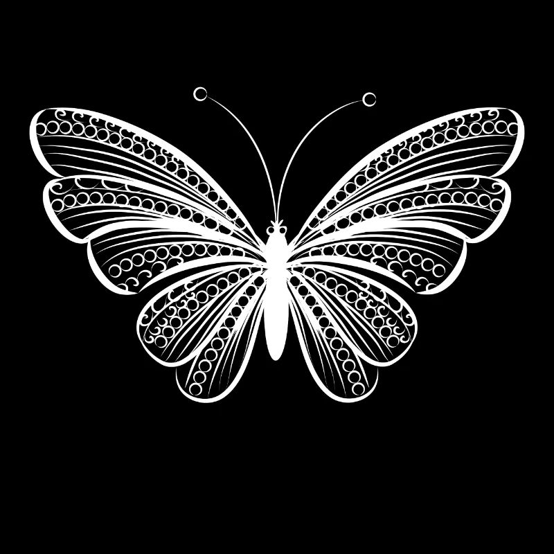 Petit papillon blanc Illustration