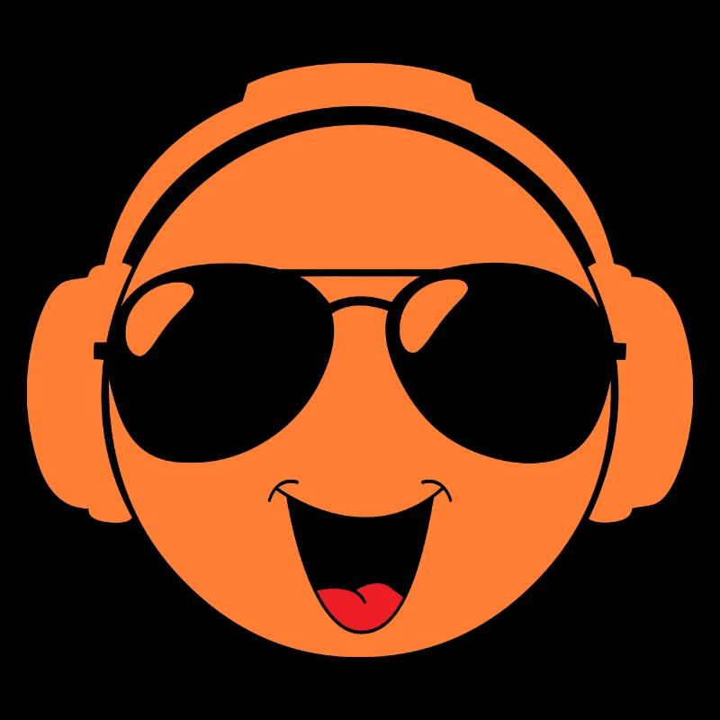 Techno tête rieure visage