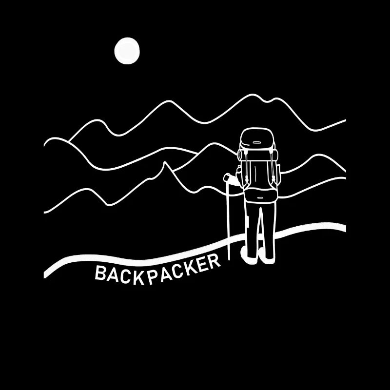 Backpacker Backpack Sonne Berge