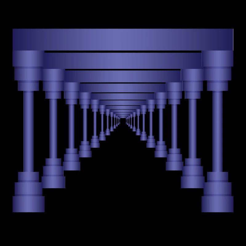 Antike 3D-Säulen