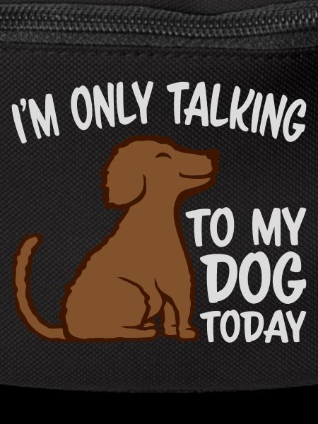 only talking to dog