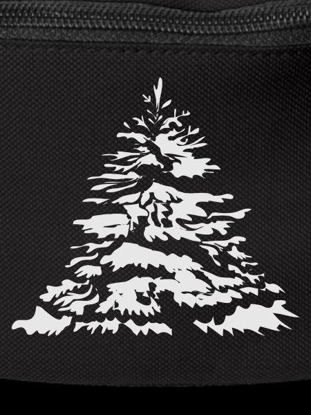 schneebedeckter Christbaum oder Tannenbaum