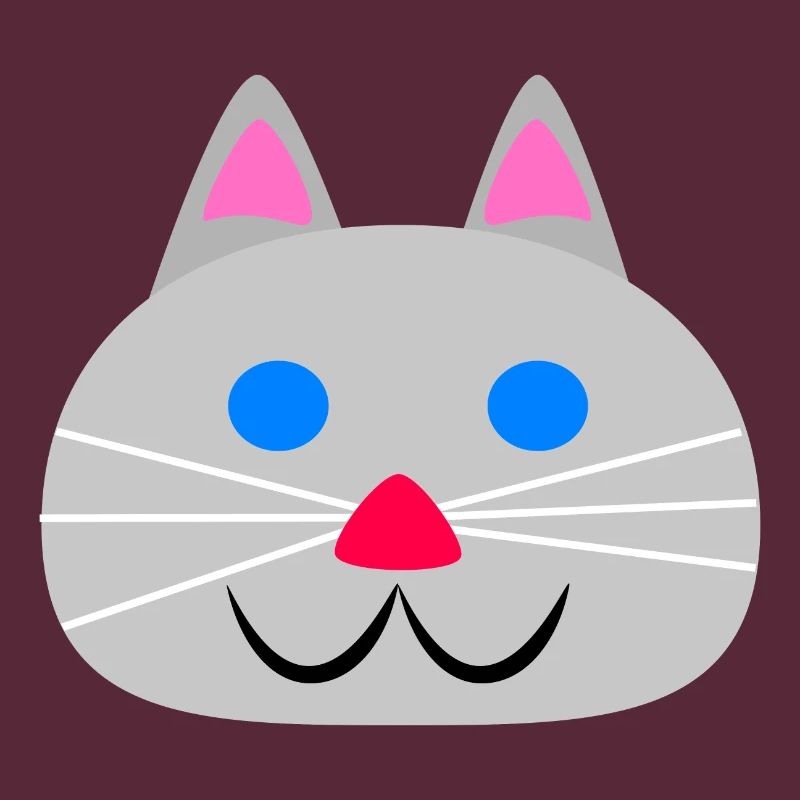 Visage de chat mignon