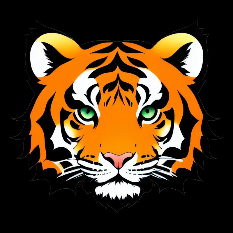 Comic Tiger Cute Funny Cool Cartoon 4