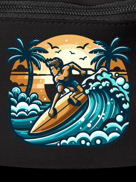 Surfers in action