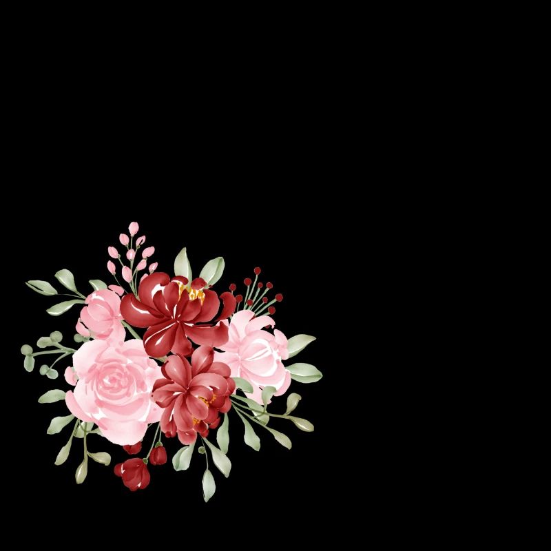 Roter Blumenbuchstabe O