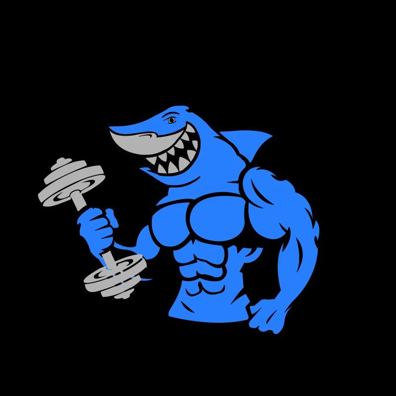 Haltère de musculation requin requin