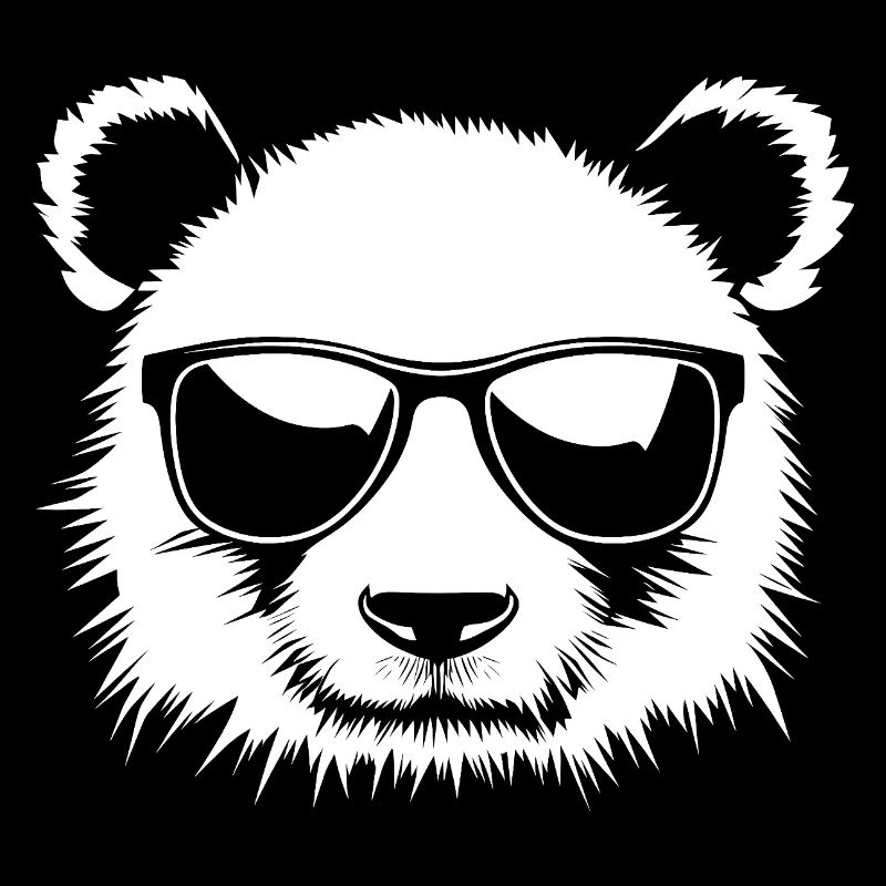Panda Sonnenbrille Illustration