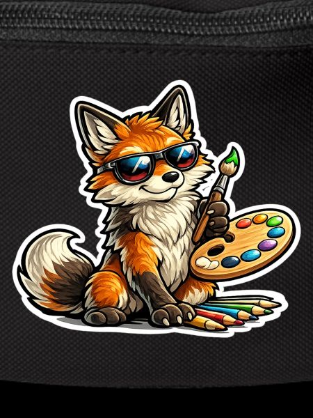 Naughty Fox Painter with Palette