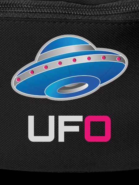 Futuristic Neon UFO