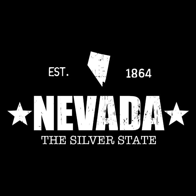 Nevada the Silver State Vintage Look