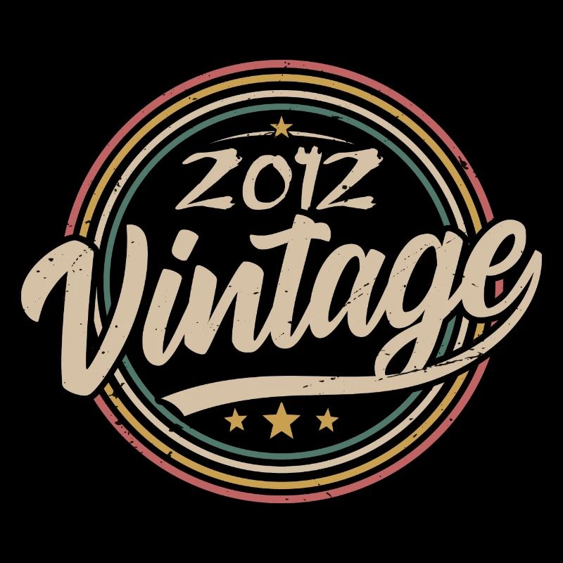 2012 Vintage 2012 Birthday Gift - Retro Style 2012
