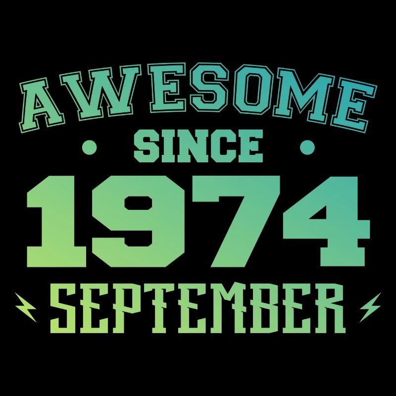 September 1974 Birthday Gift September 1974