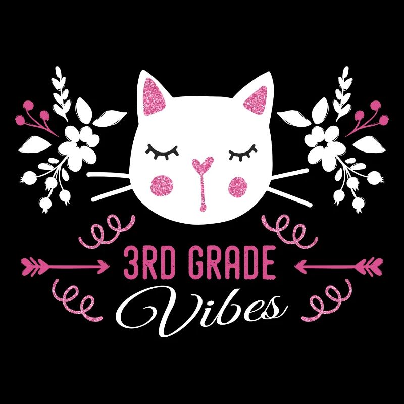 3rd grade | Grade Vibes Back to School Cute Cat