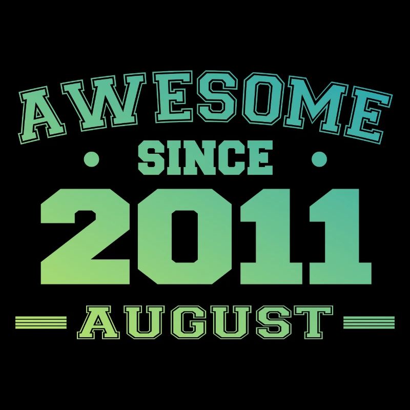 2011 August Year Birth Birthday August 2011