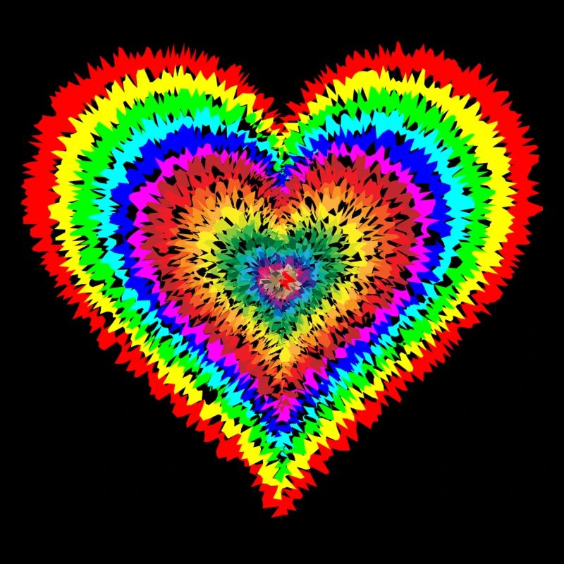 Regenbogen herz