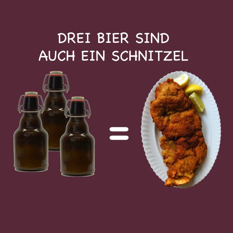 3 BEERs are also a SCHNITZEL drink drinking