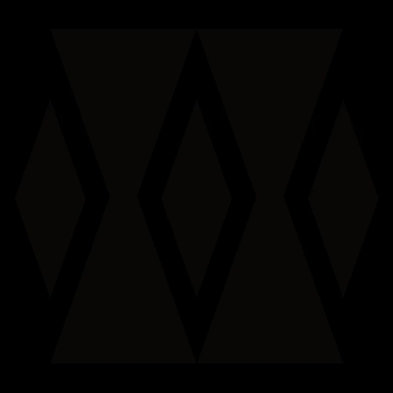 Les triangles Sablier - Formes & Symboles simplement black
