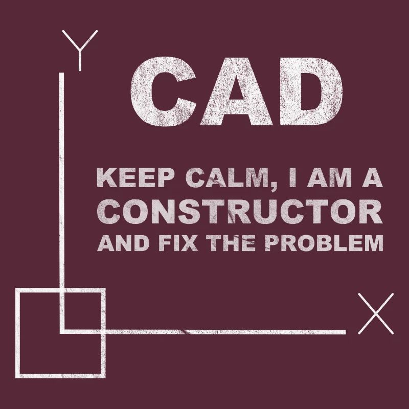 CAD Keep Calm Constructor Engineering