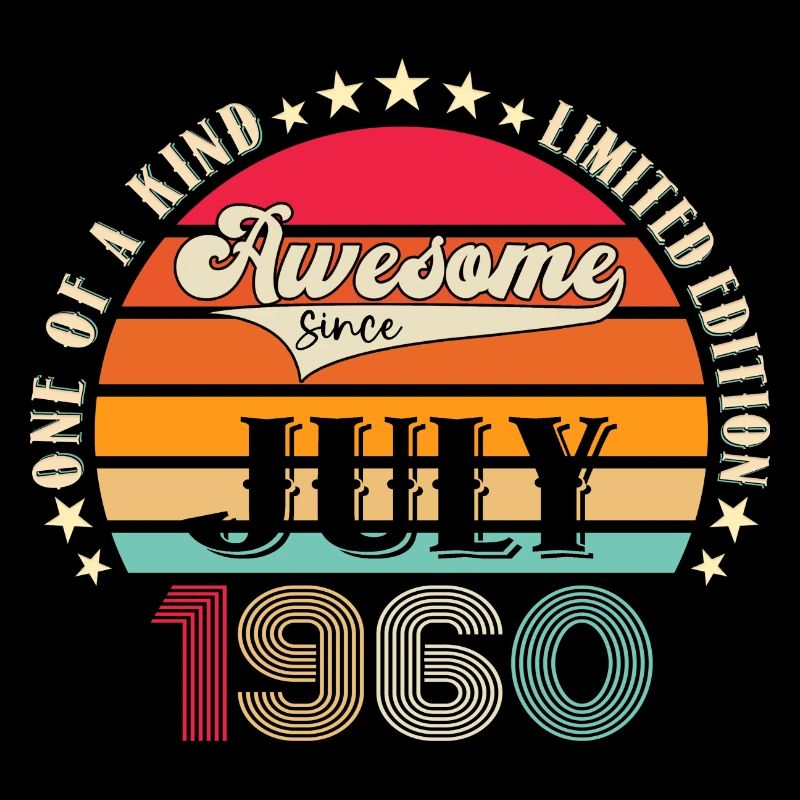 Awesome since Juli 1960 62. Geburtstag Herren Fun