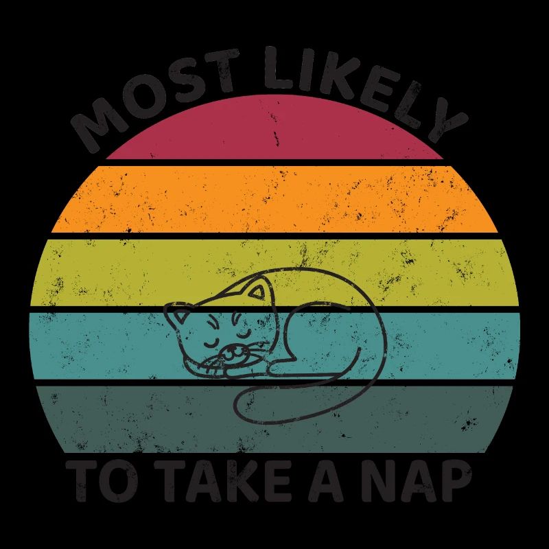 Most likely to take a nap - sleeping cat