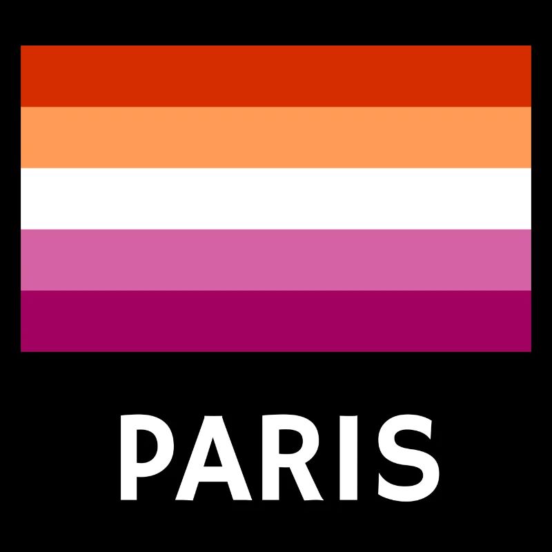 Drapeau de la fierté lesbienne Paris
