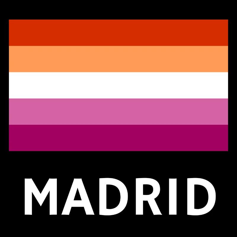 Drapeau de la fierté lesbienne Madrid