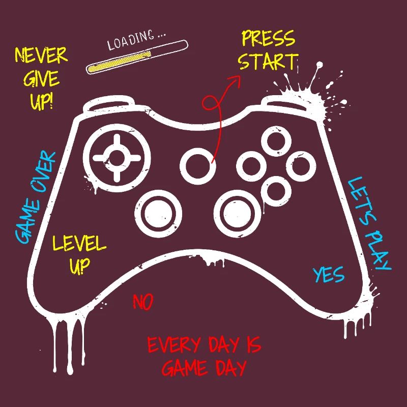 Gamer Controller Graffiti