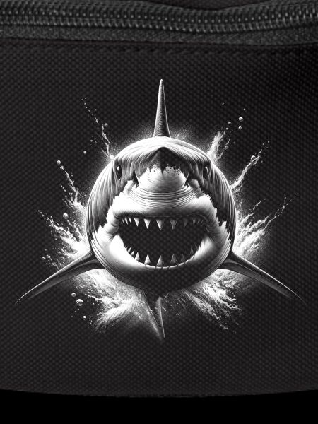 Cool shark with water splashes