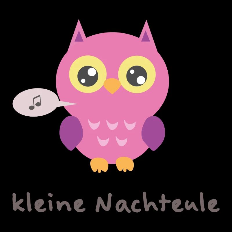 Kuschelige Eule mit Singender Note