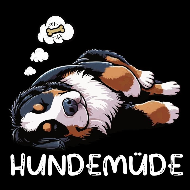 Hundemüde Berner Sennenhund Sennenhunde Berner