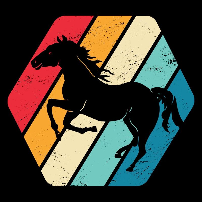 Cheval Etalon Équitation Rétro