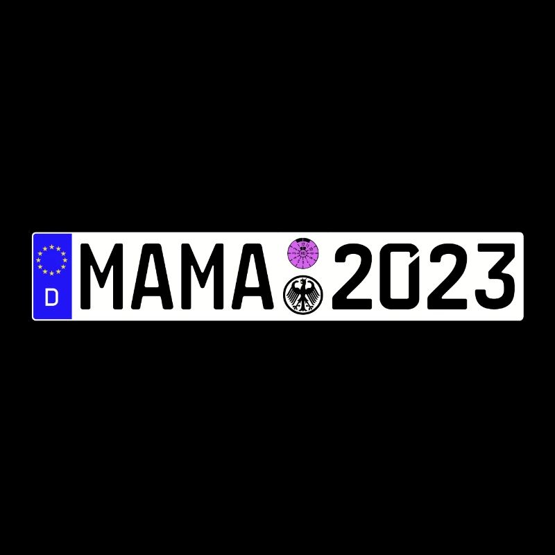 Mama 2023 Mutter werden Nummernschild