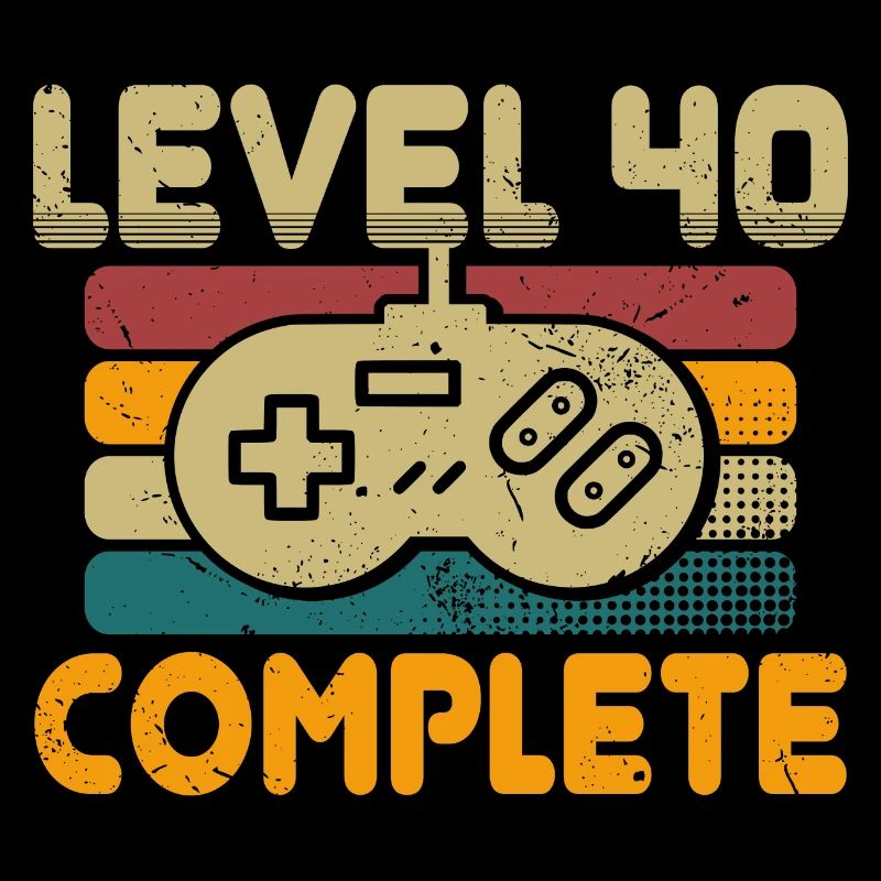 Level 40 Complete 40 Geburtstag Geschenk