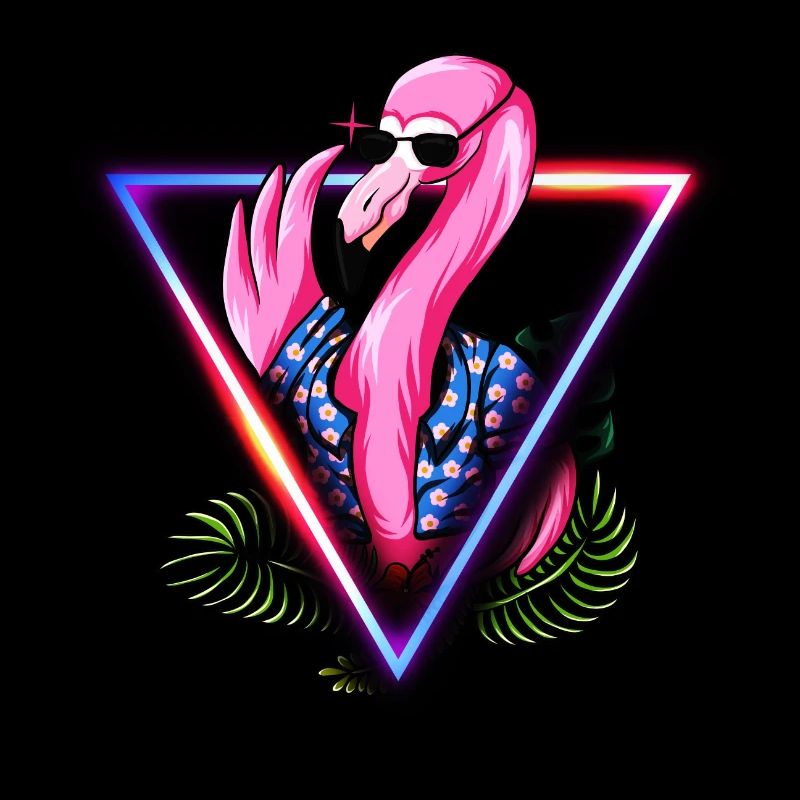 Flamingo Pink Sunglasses Summer Sun Cool