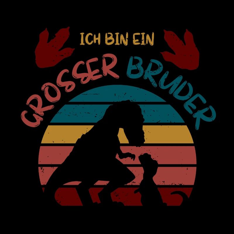 Ich bin ein Großer Bruder Dinosaurier Brüder Jungs