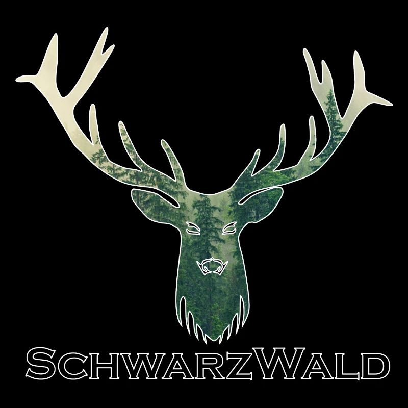 Schwarzwald Hirsch - Wald