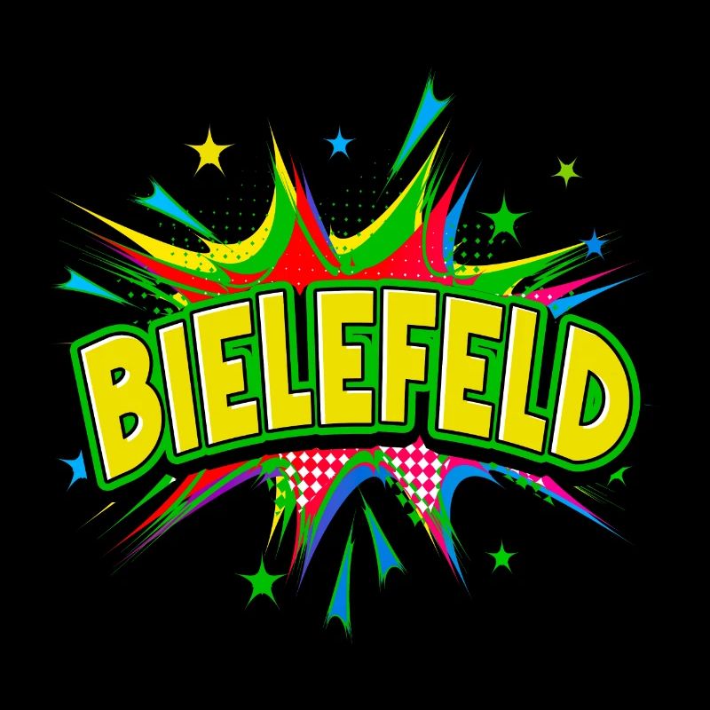 Bielefeld Germany City Pop Art Comic Art