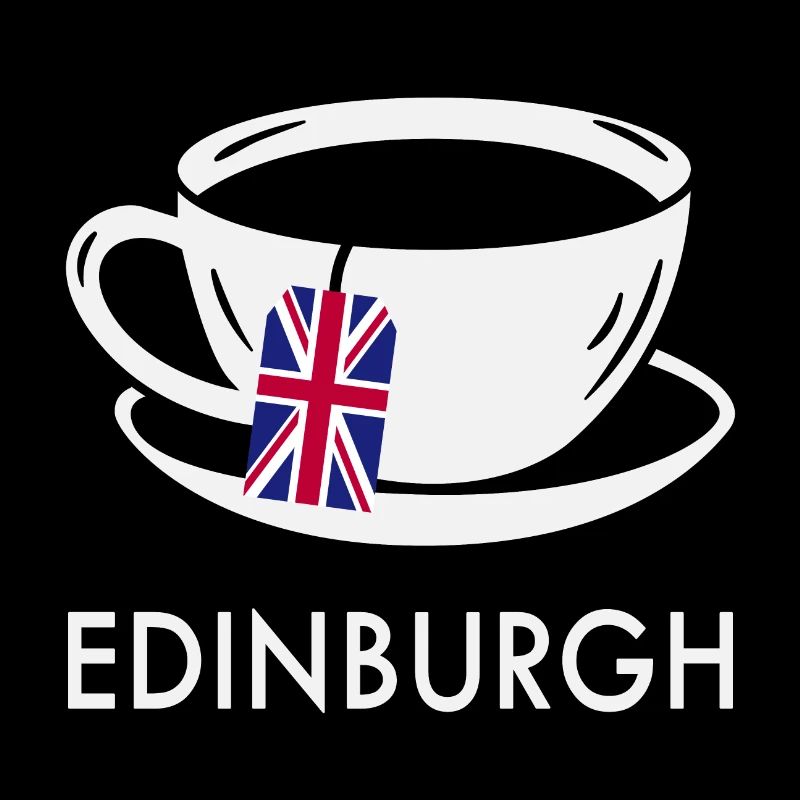 Edinburgh Teetasse UK Flagge Teebeutel