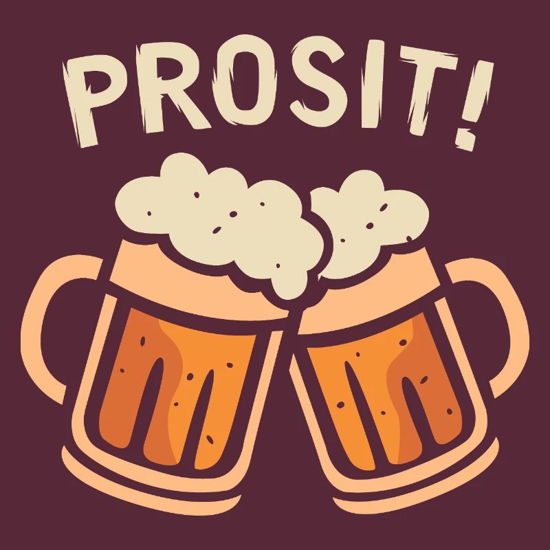 prosit Bier Fest - Biergläser Comic und Cartoon