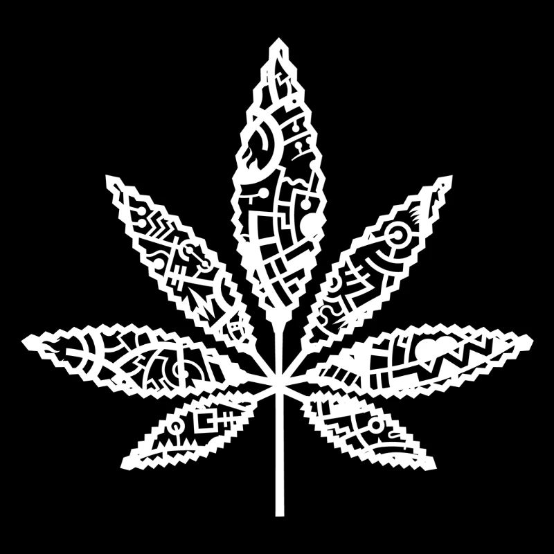 Hanfblatt_weiss