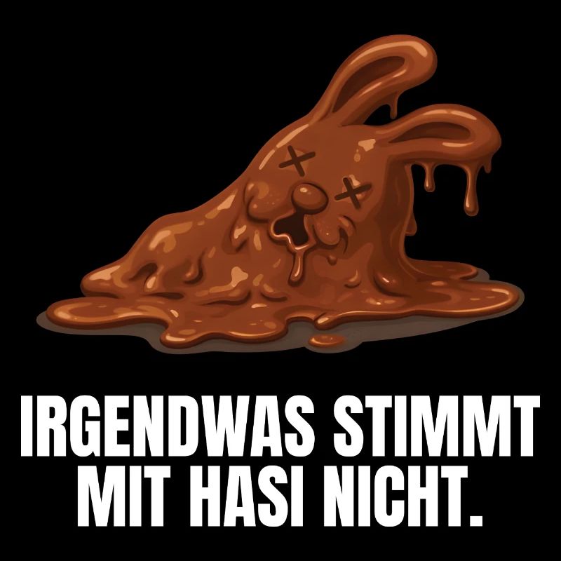 Bunny Easter Chocolate Bunny Funny