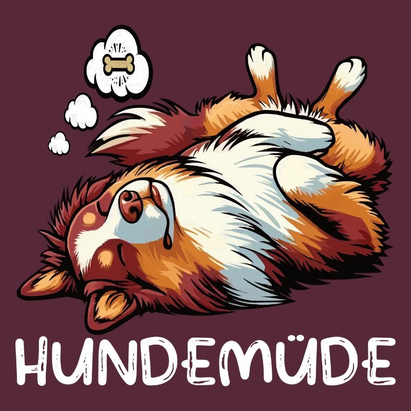 Hundemüde Australian Shepherd Aussie Aussiehalter
