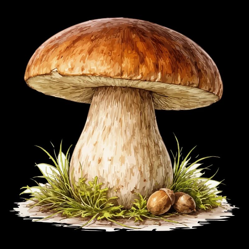 Illustration de champignon forestier