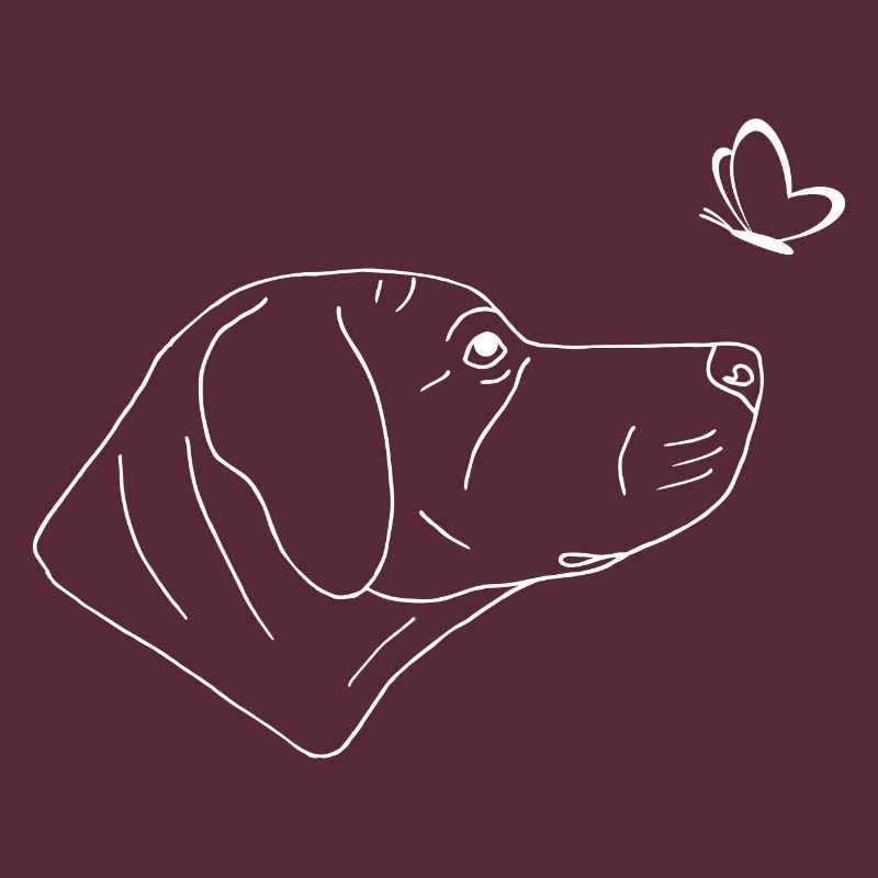 Rhodesian Ridgeback mit Schmetterling