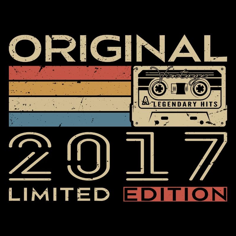 Cadeau Anniversaire 2017 Rétro 2017 - Vintage 2017