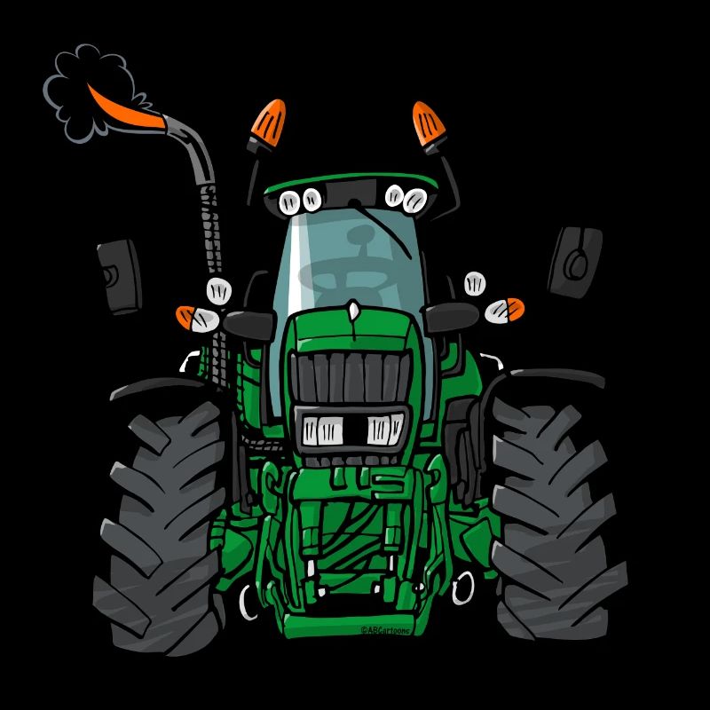 0175 Green tractor