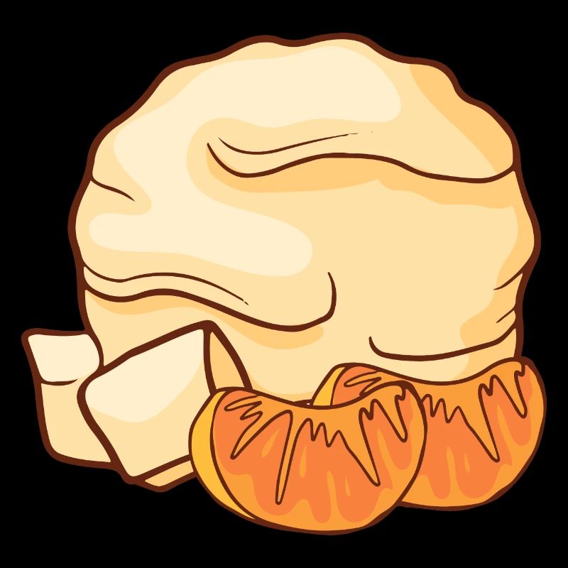 Mandarinen Eis Speiseeis Eiskrem Eiscreme Kugeleis