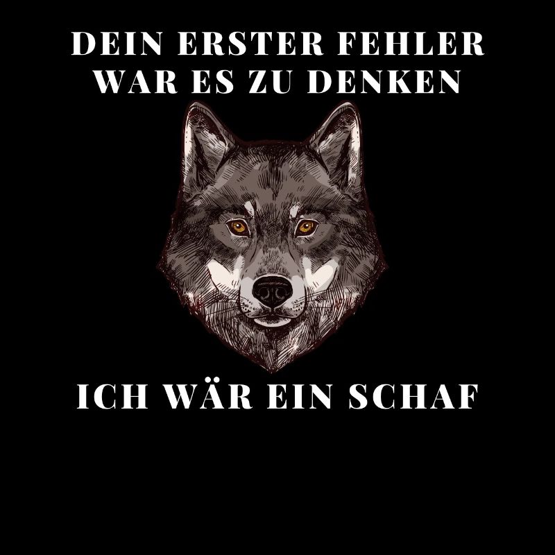 Wolf Wölfe Alphatier Schaf Rudel Geschenk